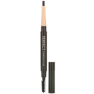 עיפרון גבות מישה - חום כהה , Perfect Eyebrow Styler