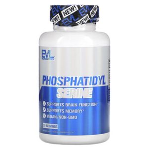 פוספטידיל סרין - EVL Nutrition , 60 כמוסות צמחוניות