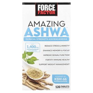 פורס פקטור Amazing Ashwa - 120 טבליות - תוסף תזונה