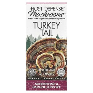 פטריות Host Defense Turkey Tail - 60 כמוסות תמיכה