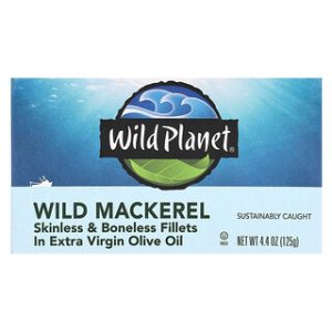 פילה מקרל Wild Planet - בשמן זית כתית מעולה - 125 גרם