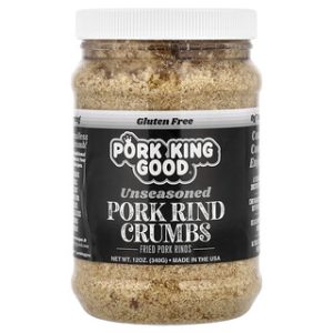 פירורי עור חזיר Pork King Good - לא מתובלים - 340 גרם