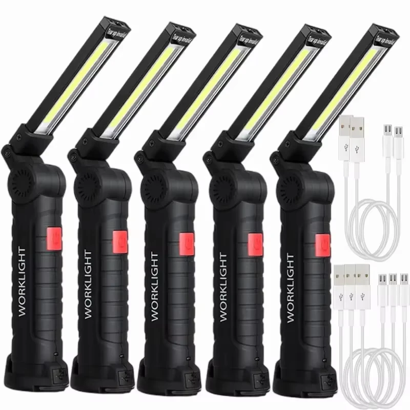פנס COB LED נטען USB - אור עבודה מגנטי