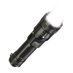 פנס LED טקטי מקצועי - טעינה USB ותצוגת אור