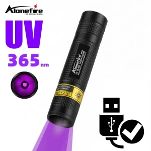 פנס UV מיני נטען USB - לאיתור כתמים וסימון