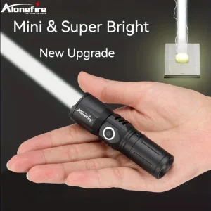 פנס זום לבן עוצמתי - מיני נייד נטען USB-C
