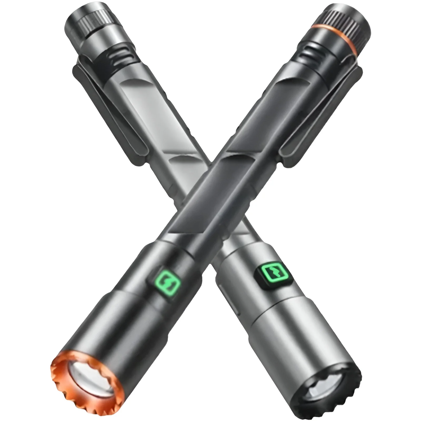 פנס טקטי קומפקטי נטען USB - 2000 לומן - נייד