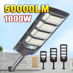 פנס לד סולארי חזק - 50000LM - תאורה חיצונית