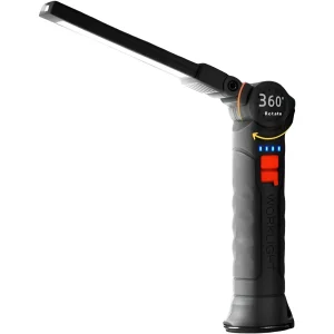 פנס עבודה LED COB 450LM נטען- מנורה מגנטית למוסך