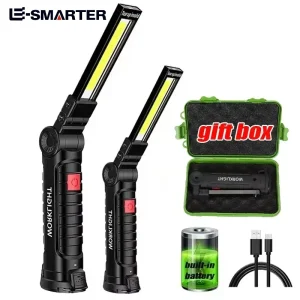 פנס עבודה LED COB נטען USB - עמיד ועוצמתי