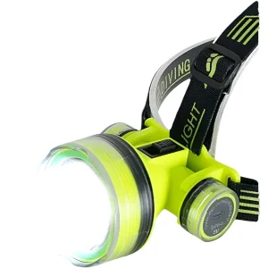 פנס צלילה נטען LED מקצועי - 50 מטר עומק