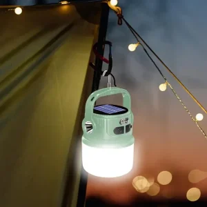 פנס קמפינג LED נטען , סולארי , עמיד למים - לטיולים