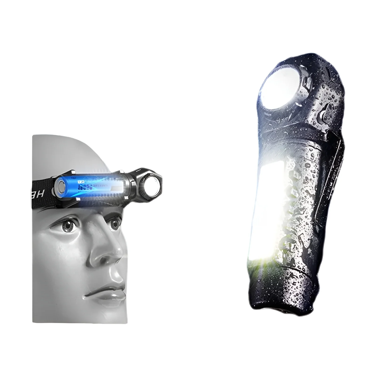 פנס ראש LED סופר-בהיר נטען-עבודה עמידה