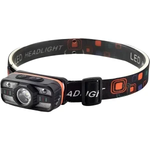 פנס ראש לד נטען USB - 6 מצבי תאורה לקמפינג