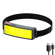 פנס ראש נייד LED נטען USB- לטיולים וקמפינג