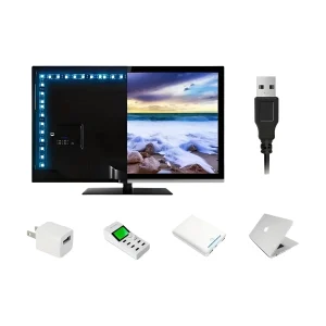 פס לד RGB לטלוויזיה - תאורת אווירה צבעונית בלוטות'