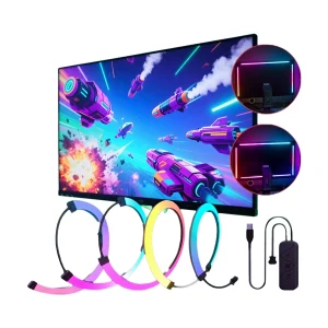 פס לד RGB למסך מחשב- תאורת אווירה לגיימרים