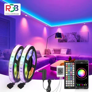פס לד RGB מסונכרן מוזיקה - תאורת לד גמישה DC12V