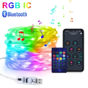 פס לד ניאון חכם RGBIC - לקישוט חג המולד
