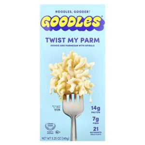 פסטה Goodles ספירלות בטעם פרמזן ואסיאגו 149 גרם