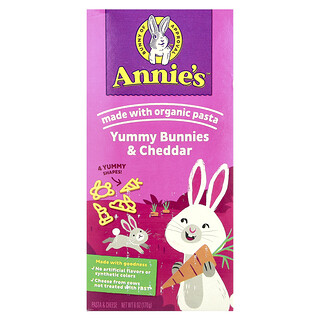 פסטה וגבינה Yummy Bunnies - 170 גרם , Annie's