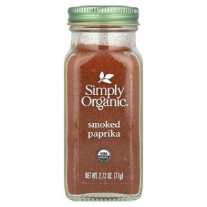 פפריקה מעושנת Simply Organic - 77 גרם - תבלין מעולה