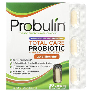 פרוביוטיקה טוטאל קר Probulin - 20 מיליארד CFU - 30 כמוסות