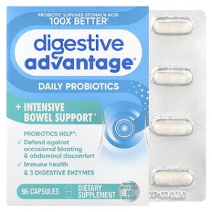 פרוביוטיקה יומית לבטן- Schiff Digestive Advantage 96 כמוסות