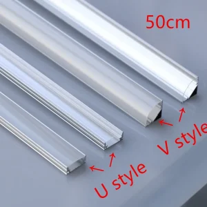 פרופיל אלומיניום LED - U,V לתאורת פס לד - 35 יח׳