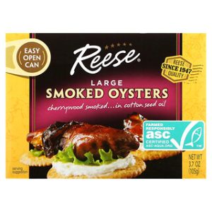 צדפות מעושנות Reese - 3.7oz - טעם עשיר ומשובח