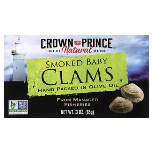 צדפות מעושנות בשמן זית - Crown Prince 3oz