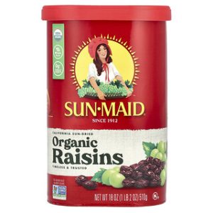 צימוקים אורגניים Sun-Maid - 510 גרם - תוצרת קליפורניה