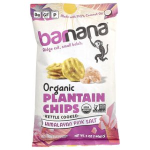 צ'יפס בננה אורגני Barnana - מלח הימלאיה 140 גרם