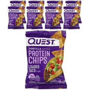צ'יפס חלבון בטעם טאקו - Quest Nutrition - 8 שקיות