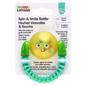 צעצועי תינוקות Lamaze Spin & Smile - רעשן מסתובב