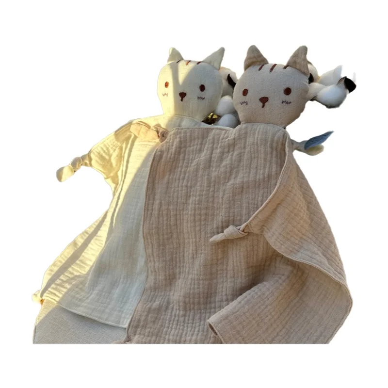 צעצועי תינוקות מוסלין- מגבת נוחות רכה לשינה