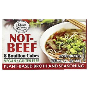 קוביית מרק Not-Beef™ - 8 קוביות - Edward & Sons
