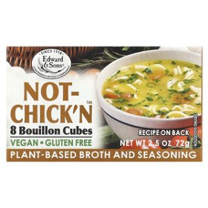 קוביית מרק צמחוני Not-Chickn™ - 8 קוביות Edward & Sons