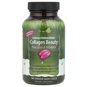קולגן Verisol Irwin Naturals - 80 כמוסות יופי נוזליות