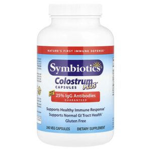 קולוסטרום פלוס® , Symbiotics , 240 כמוסות טבעוניות