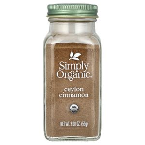 קינמון ציילוני אורגני Simply Organic - 59 גרם