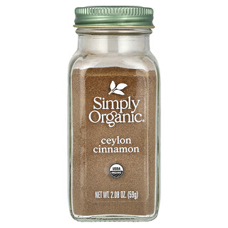 קינמון ציילוני אורגני Simply Organic - 59 גרם