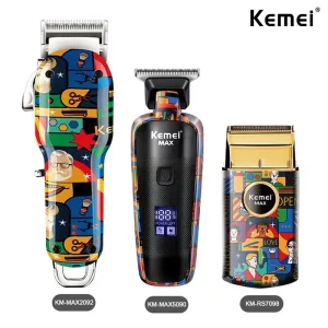 קליפר שיער חשמלי Kemei מקצועי- דגם KM-MAX