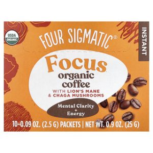 קפה אורגני Focus עם פטריות-10 מנות Four Sigmatic