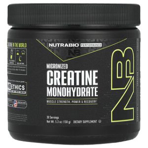 קריאטין מונוהידראט NutraBio - שיפור ביצועים 150 גרם