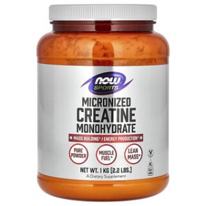 קריאטין מונוהידרט NOW Foods - 1 ק"ג - תוסף ספורט