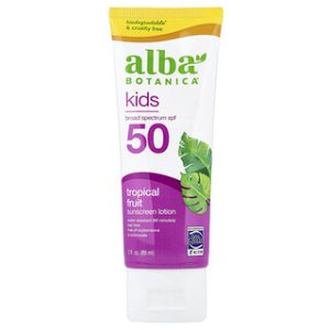 קרם הגנה לילדים SPF 50 - Alba Botanica - טרופי