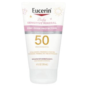 קרם הגנה מינרלי לתינוקות Eucerin SPF 50 - 118 מ"ל