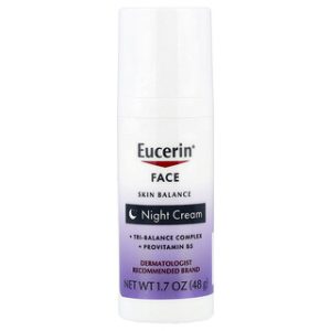 קרם לילה Eucerin Skin Balance - לעור פנים בריא