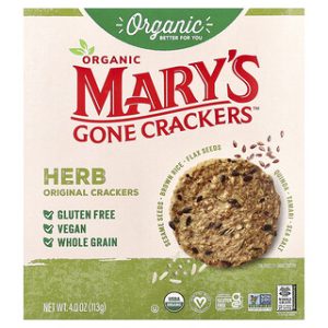 קרקרים אורגניים - Marys Gone Crackers Herb 113 גרם